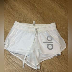 ALO Yoga Women's Athletic White Shorts